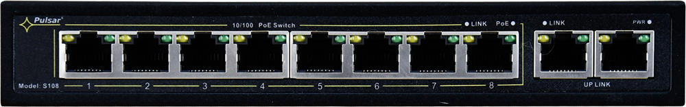SWITCH POE PULSAR S108 8+2 UPLINK POE+ 120W