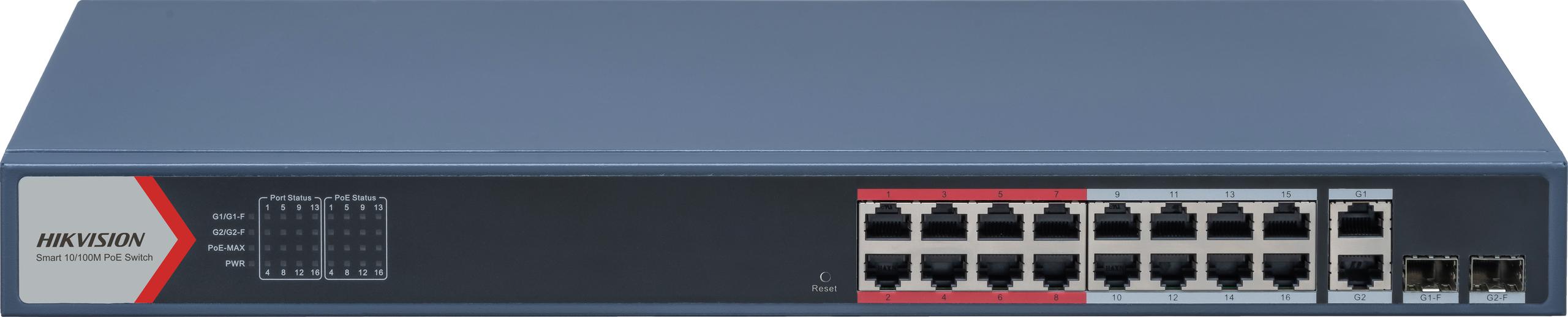 SWITCH POE HIKVISION DS-3E1318P-EI(B)