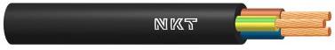 Przewód elektryczny linka H03VV-F OMY 3x0,75mm2 300V NKT czarny 100m